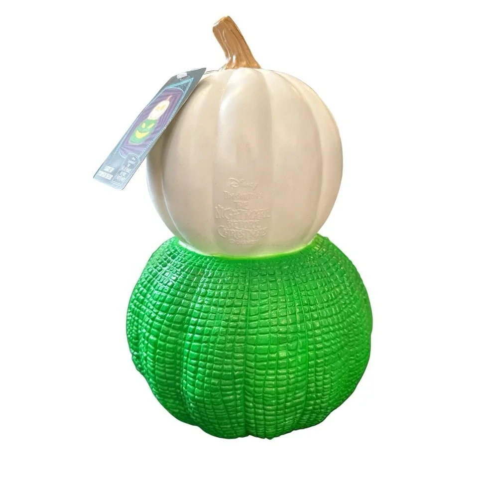 Nightmare Before Christmas Light Up Blow Mold Oogie Jack Pumpkin 11